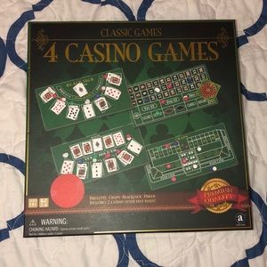 4 Casino Games (Roulette, Craps, Blackjack, Poker)